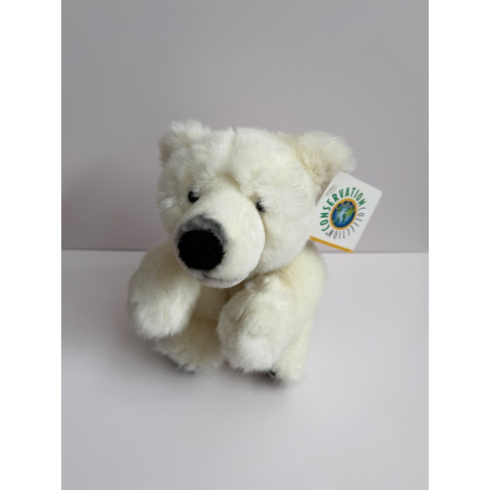 Vintage‎ Y2K Wildlife Artists Conservation Collection Stuffed Polar Bear Plush